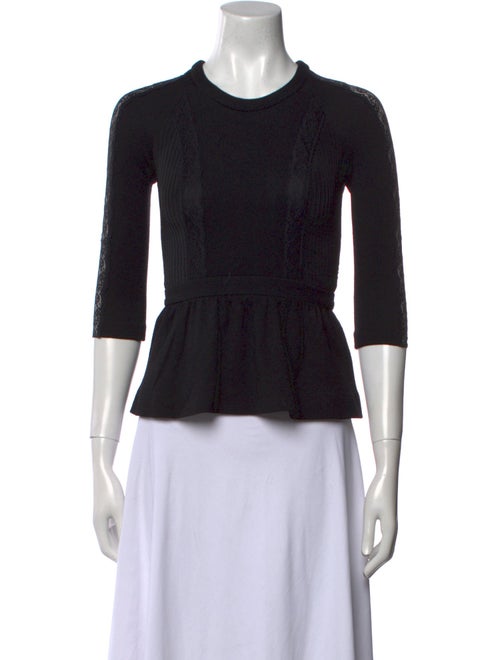 Mulberry Wool Crew Neck Top