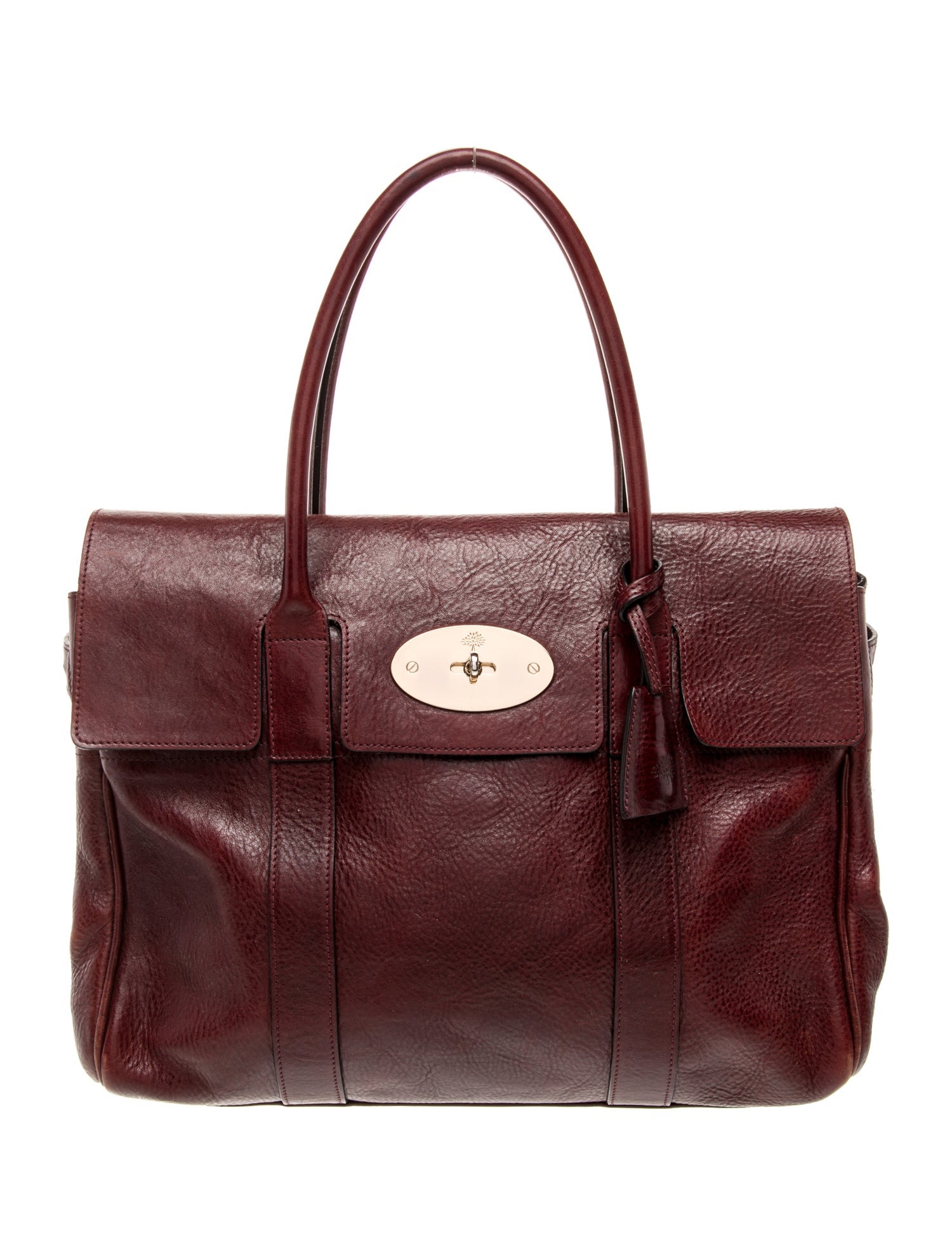 Mulberry Leather Top Handle Bag