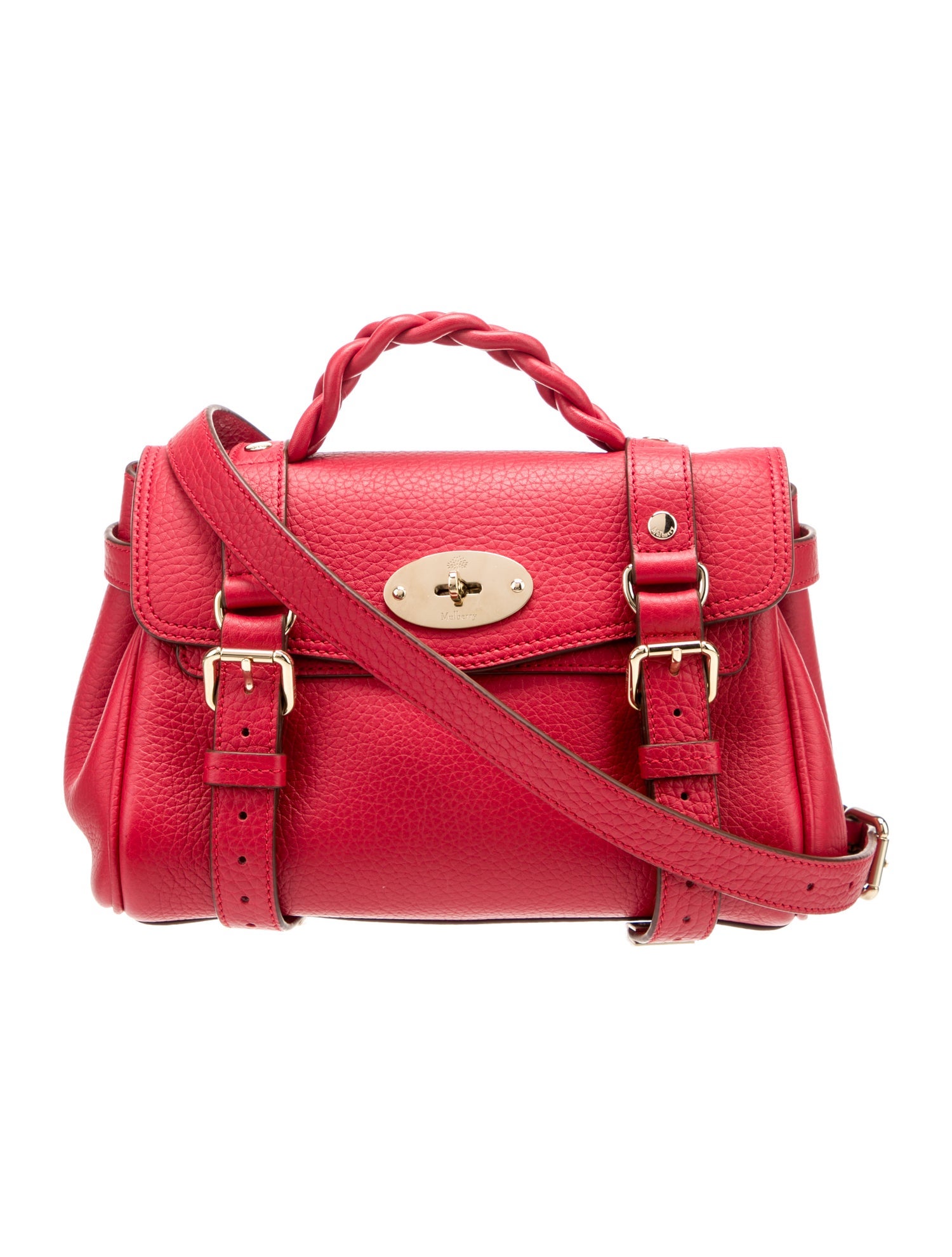 Mulberry Leather Top Handle Bag