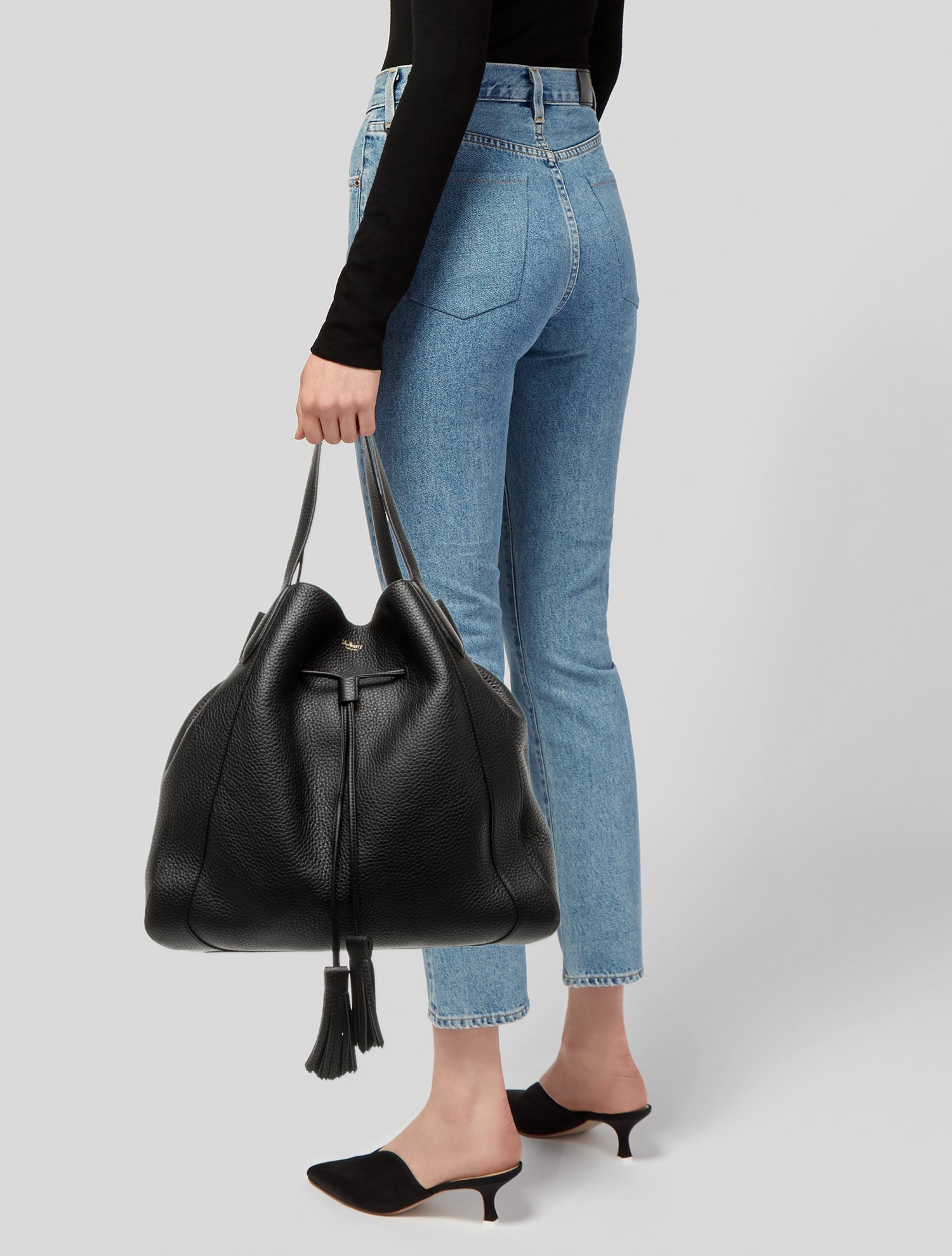 Mulberry Leather Bucket Bag