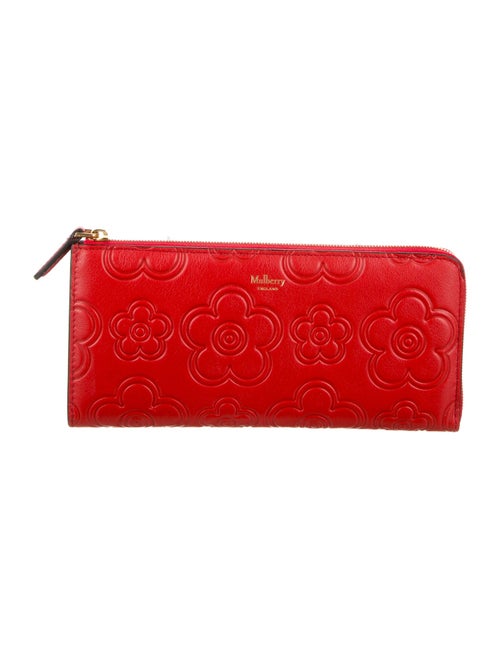 Mulberry Embossed Leather Continental Wallet