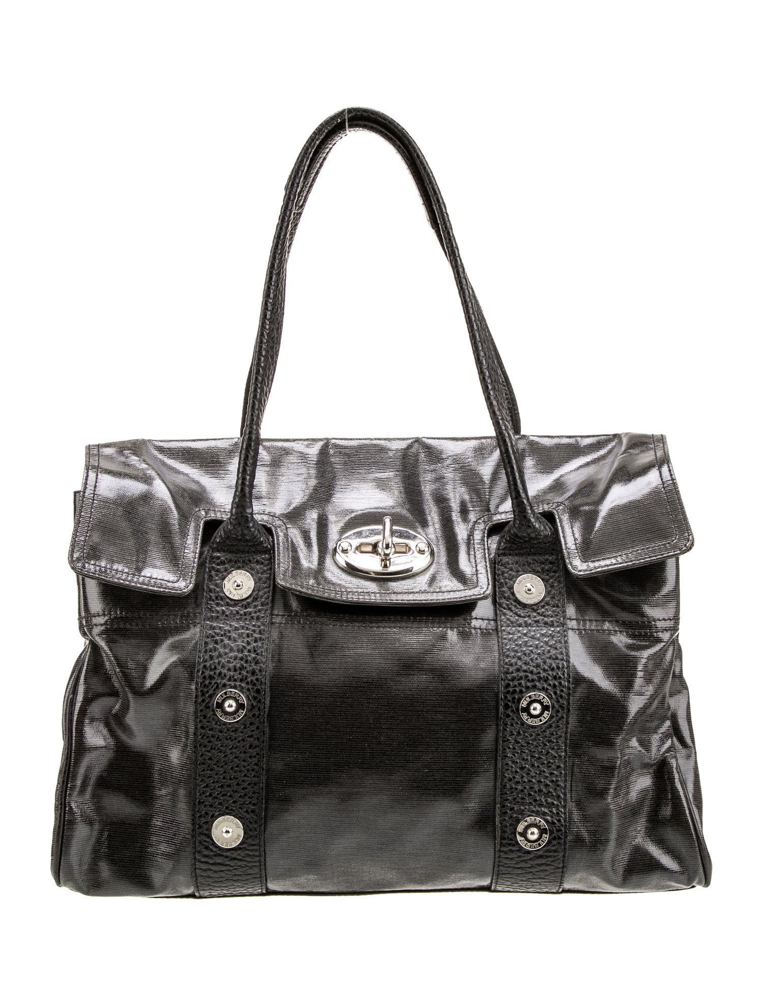 Mulberry Patent Leather Shoulder Bag
