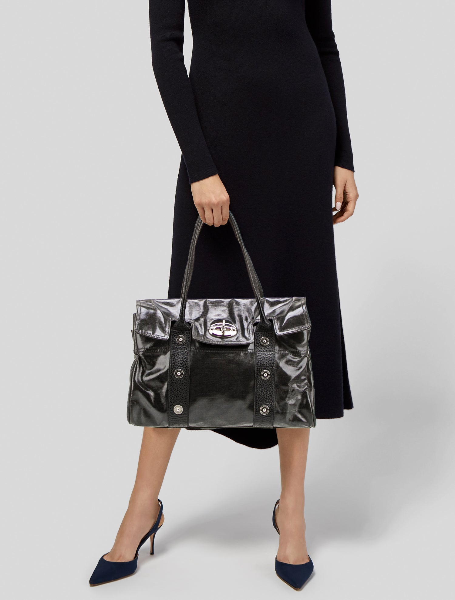 Mulberry Patent Leather Shoulder Bag