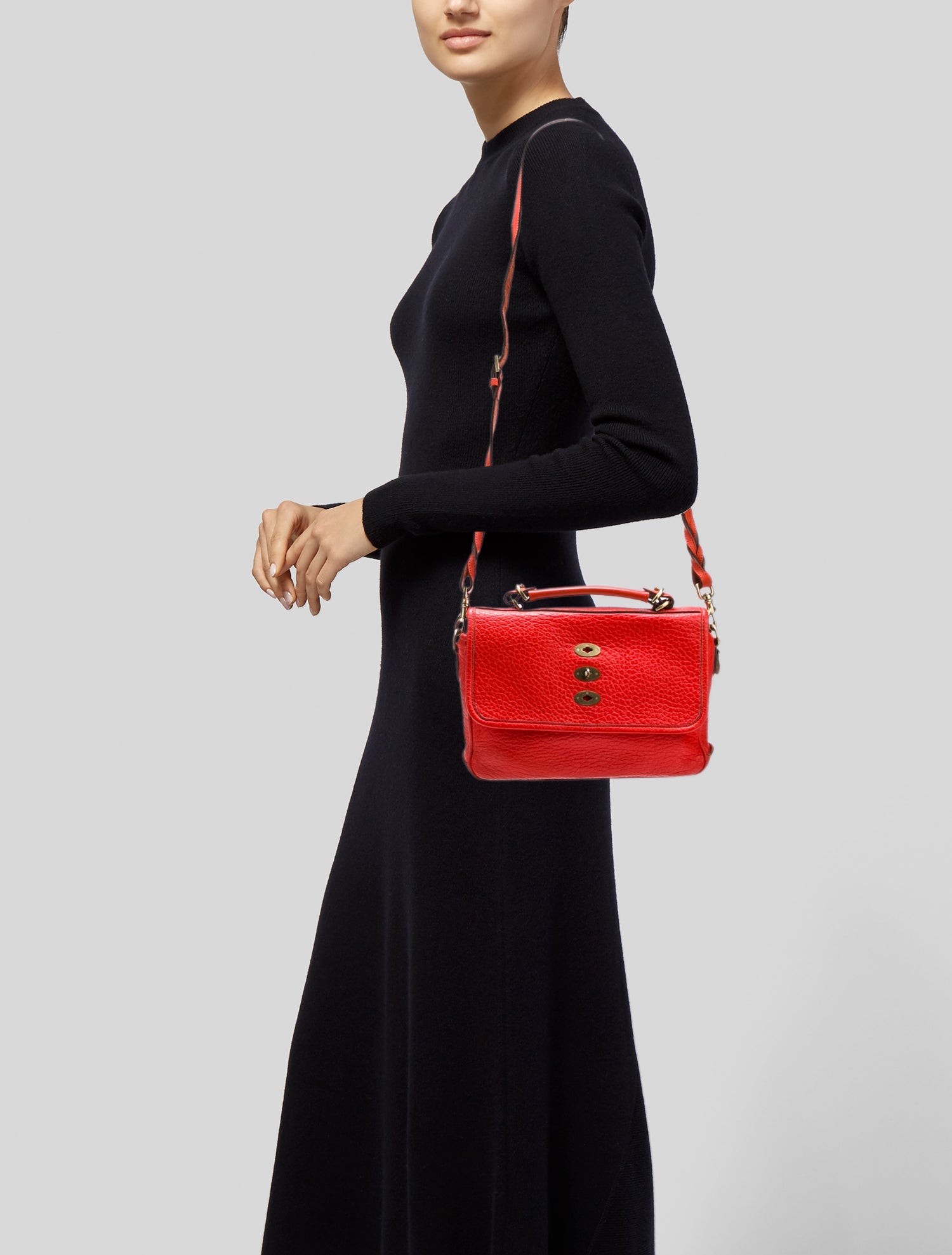 Mulberry Leather Crossbody Bag