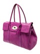 Mulberry Leather Top Handle Bag