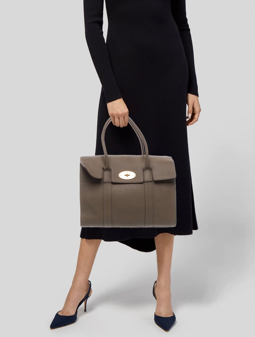 Mulberry Leather Top Handle Bag