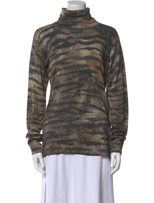 Mulberry Wool Animal Print Sweatshirt