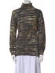 Mulberry Wool Animal Print Sweatshirt