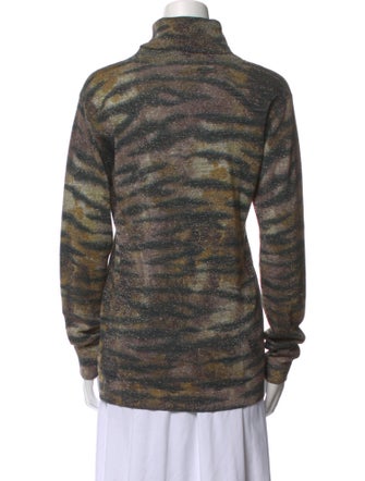 Mulberry Wool Animal Print Sweatshirt