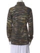 Mulberry Wool Animal Print Sweatshirt