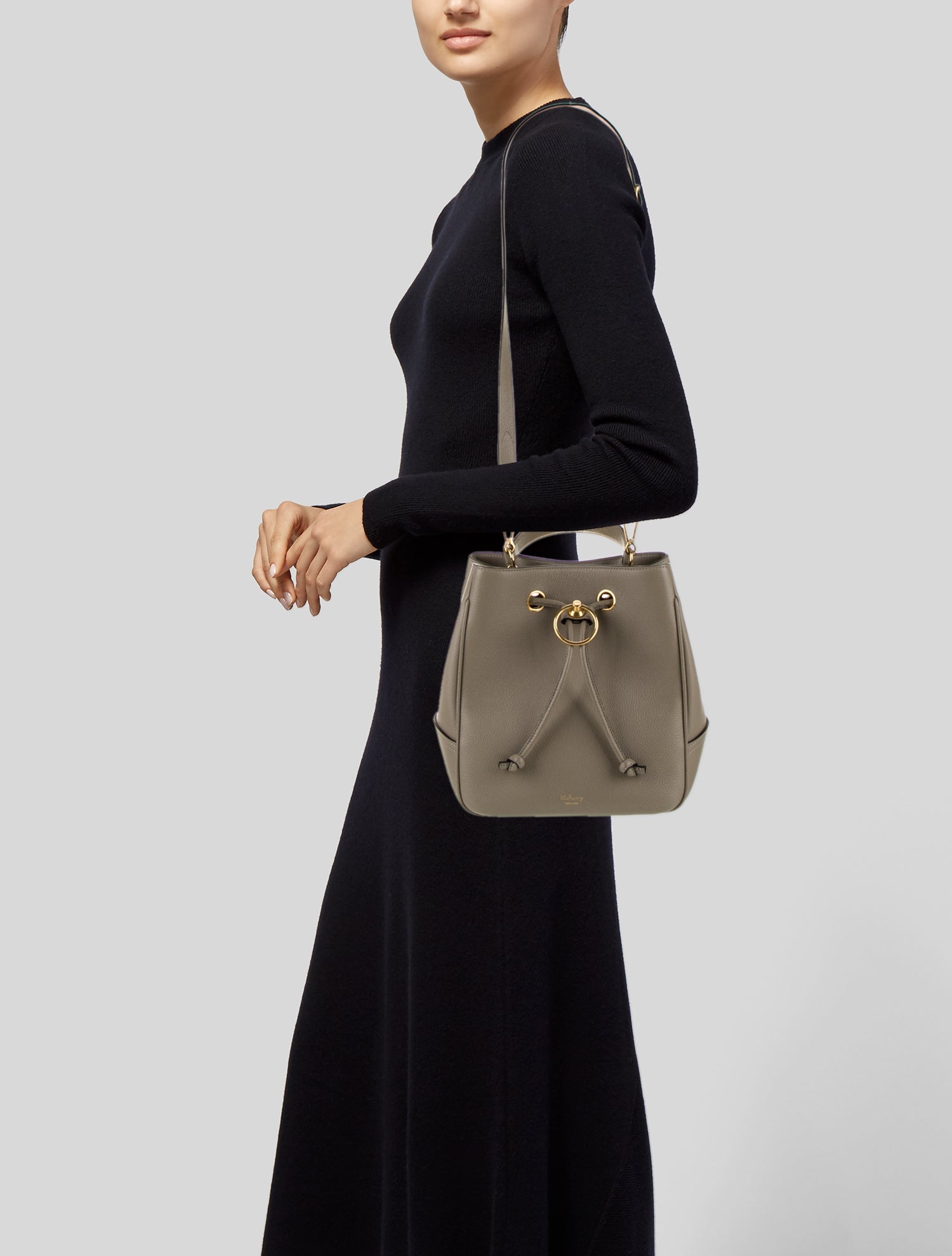 Mulberry Leather Bucket Bag