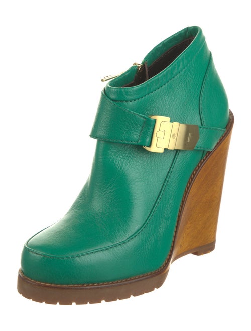 Mulberry Leather Colorblock Pattern Boots