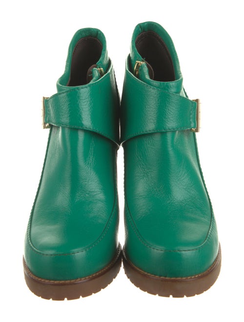 Mulberry Leather Colorblock Pattern Boots