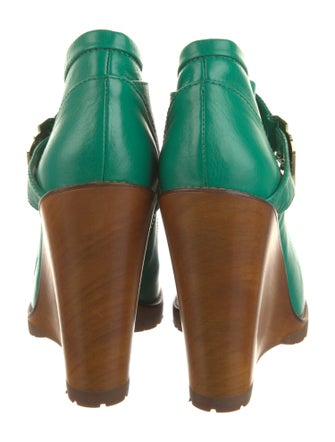 Mulberry Leather Colorblock Pattern Boots