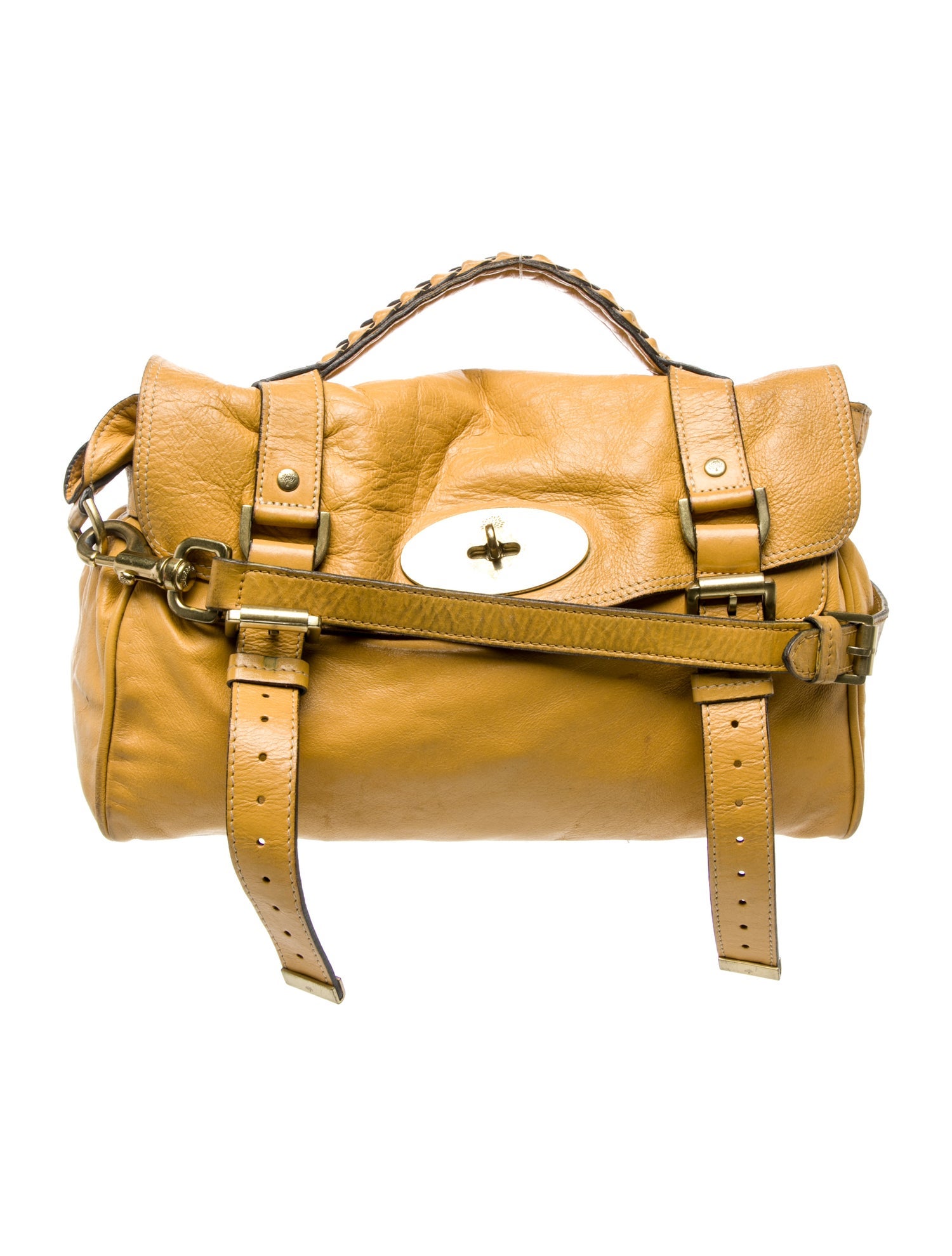 Mulberry Leather Top Handle Bag