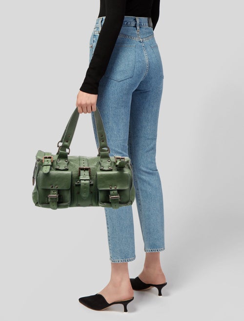 Mulberry Leather Top Handle Bag