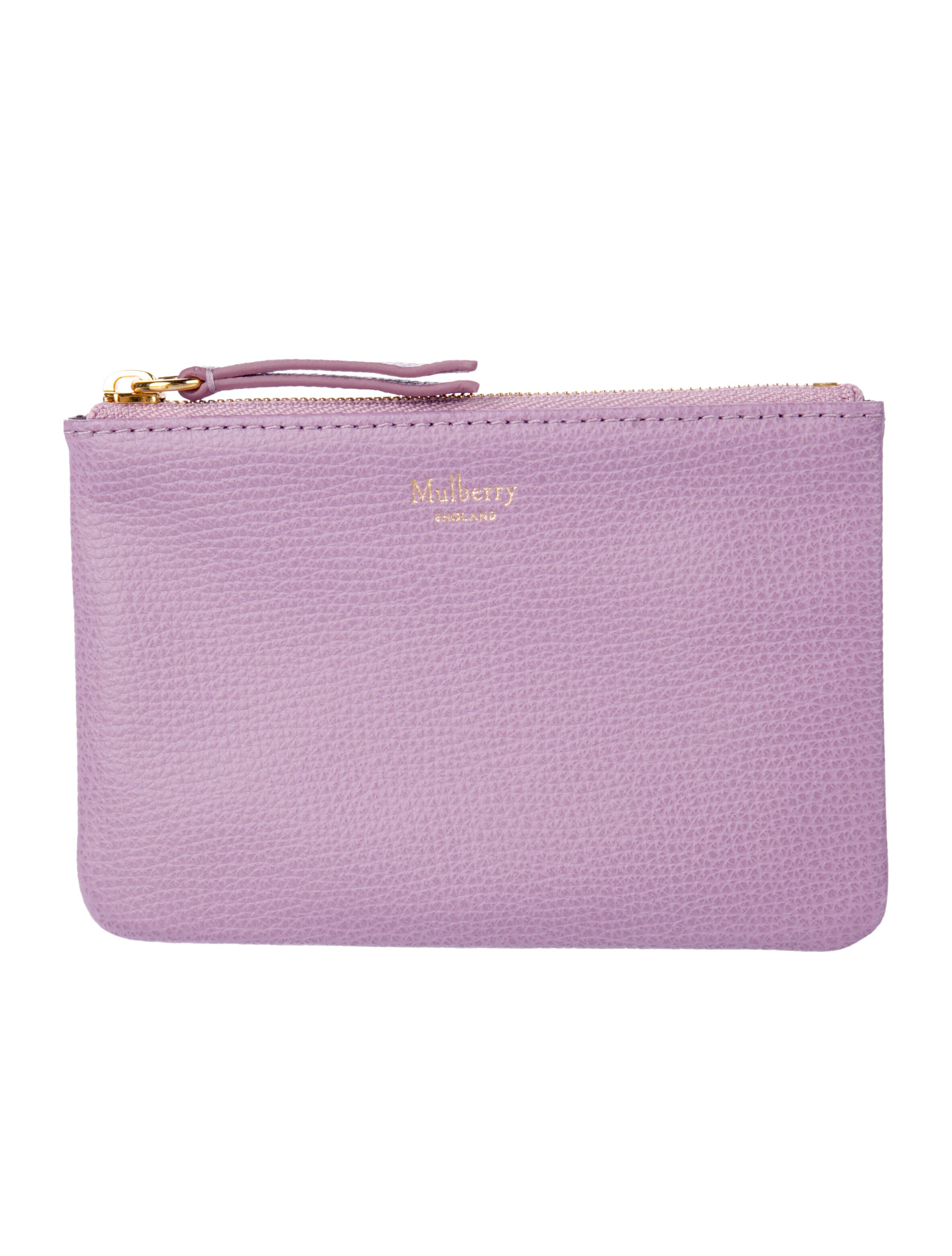 Mulberry Leather Printed Pouch