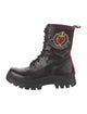 Mulberry Leather Combat Boots