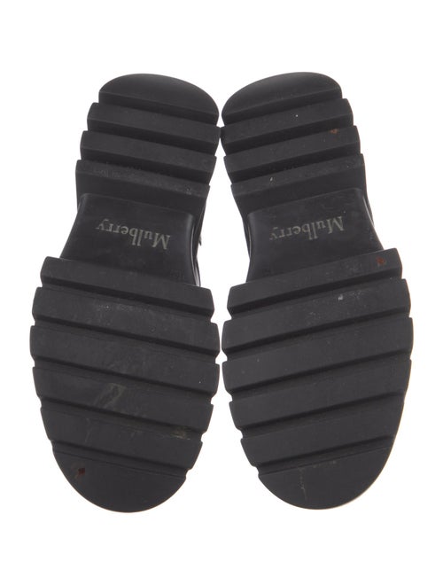 Mulberry Leather Combat Boots