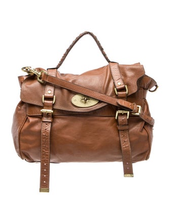 Mulberry Leather Top Handle Bag