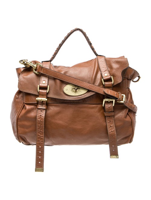 Mulberry Leather Top Handle Bag