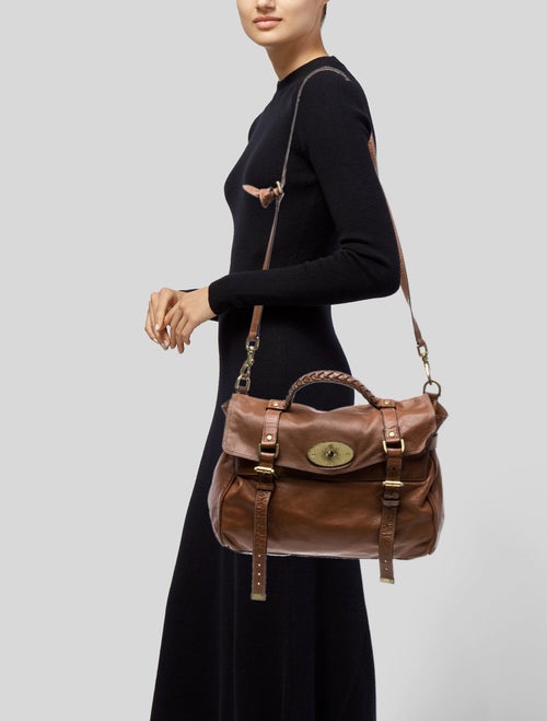 Mulberry Leather Top Handle Bag