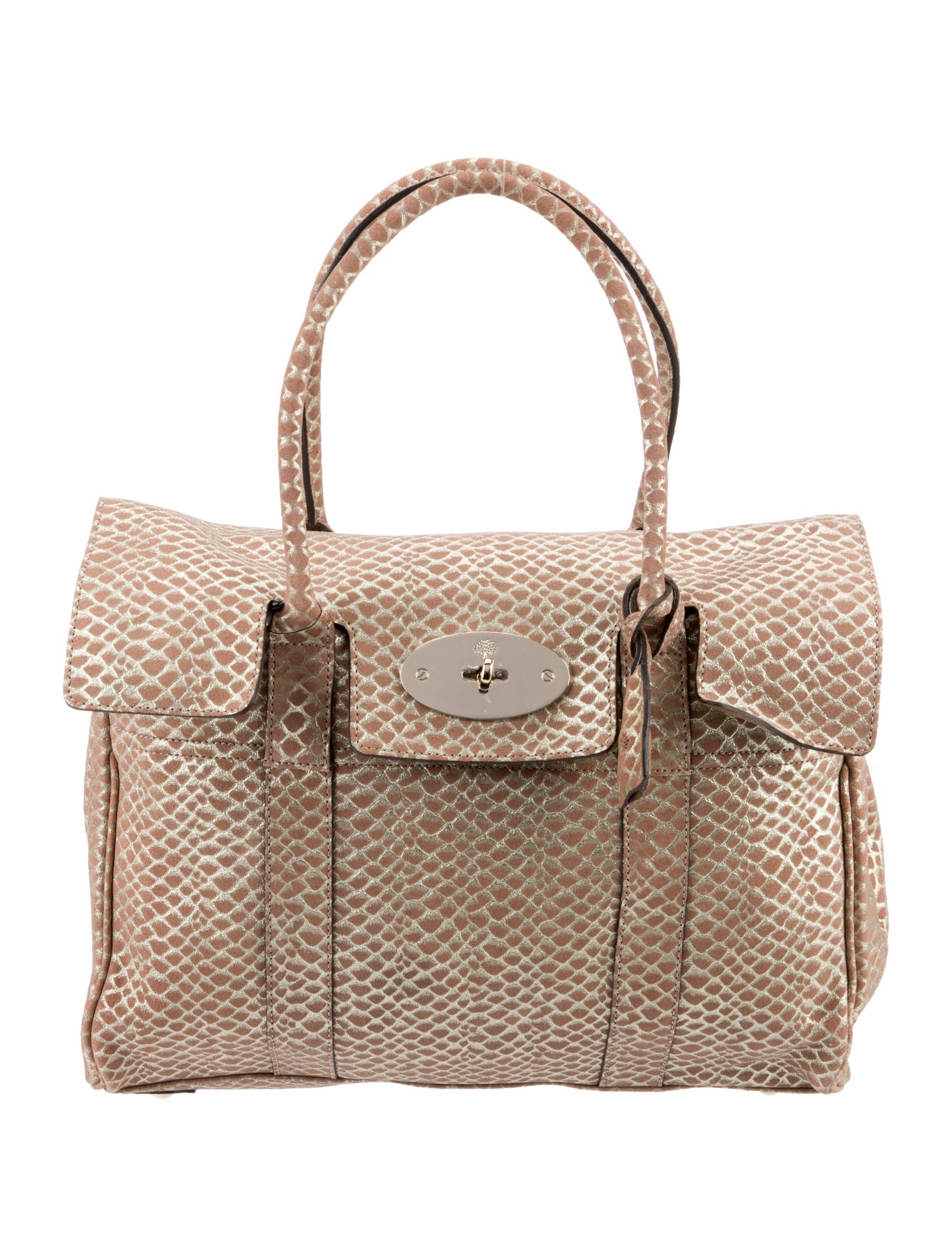 Mulberry Suede Top Handle Bag