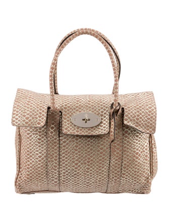 Mulberry Suede Top Handle Bag