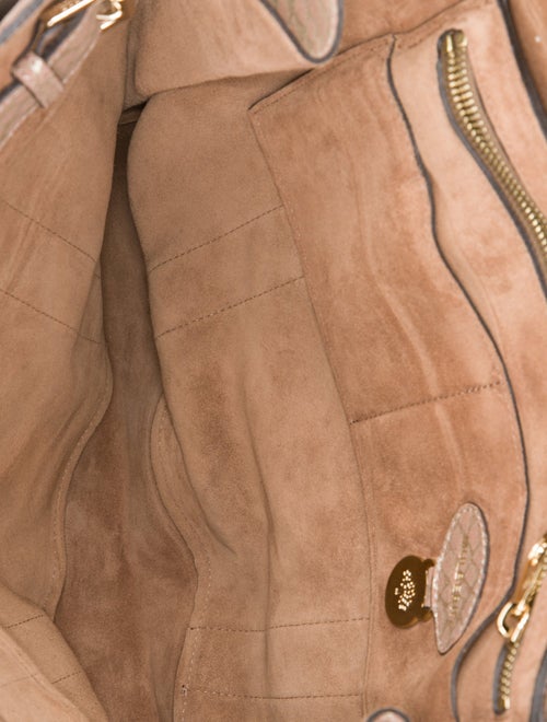 Mulberry Suede Top Handle Bag