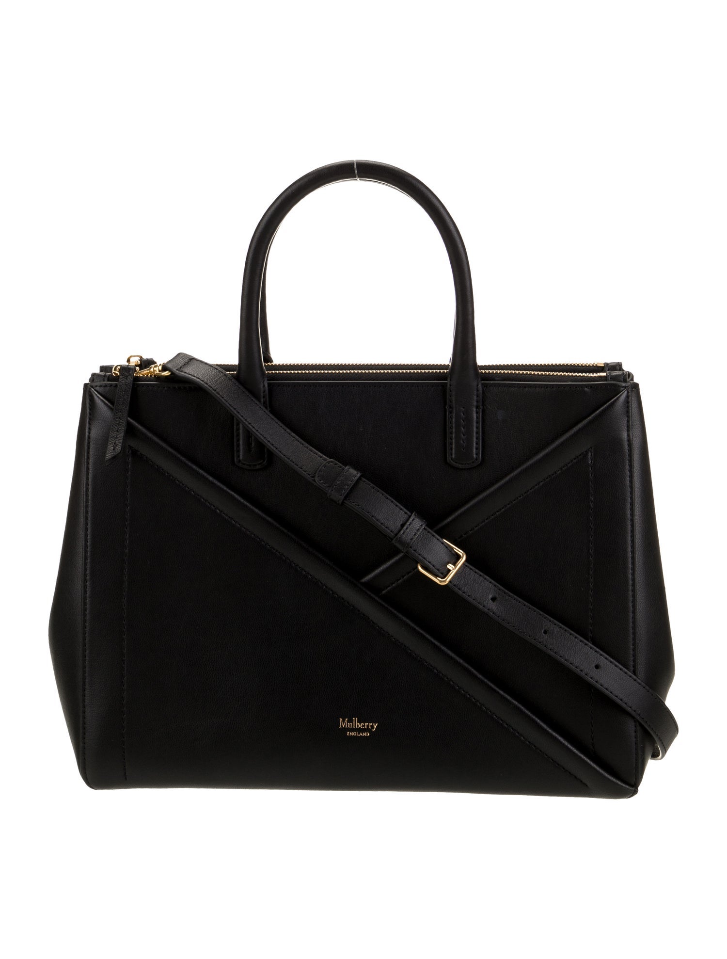 Mulberry Leather Top Handle Bag