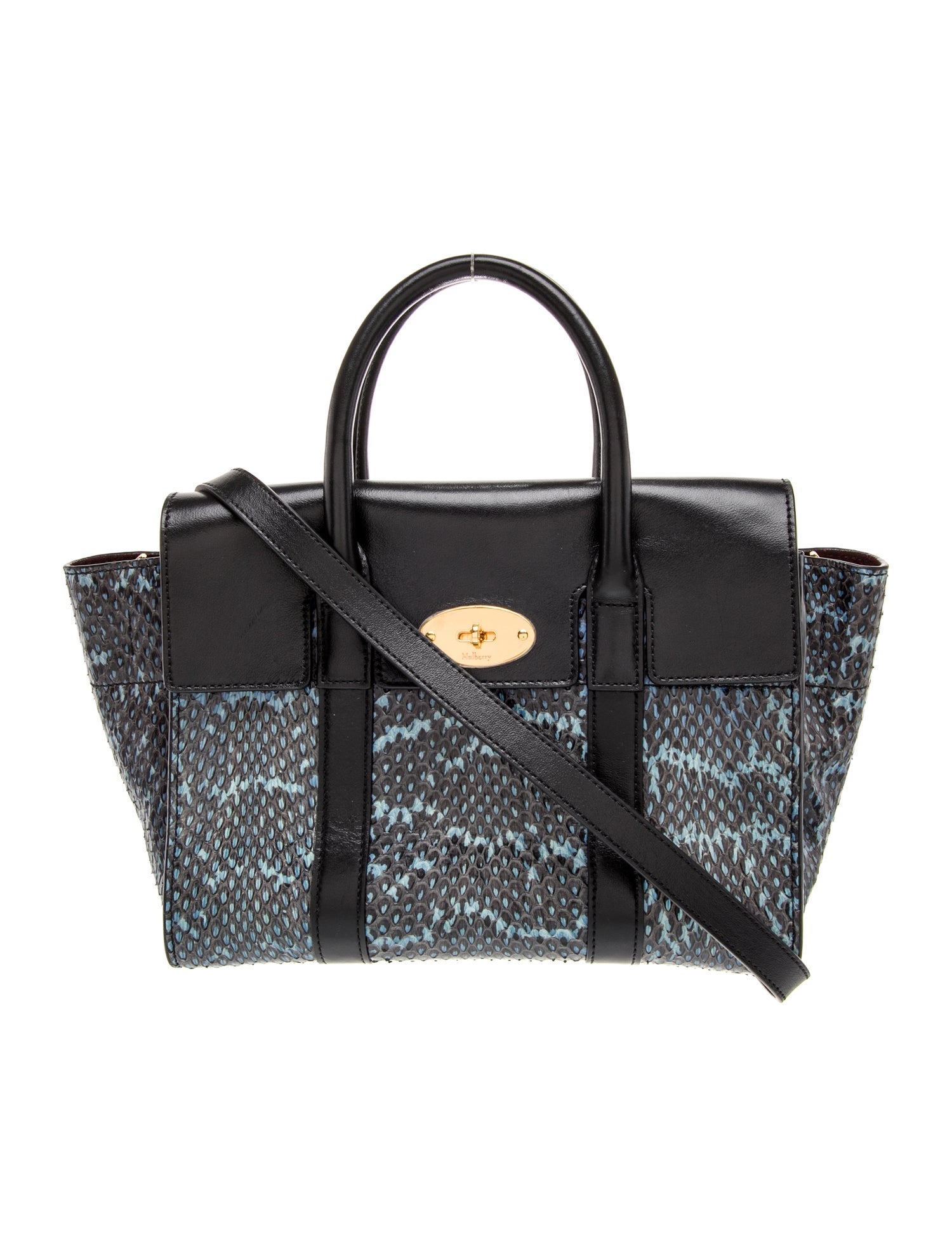 Mulberry Snakeskin Top Handle Bag