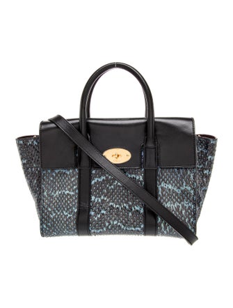 Mulberry Snakeskin Top Handle Bag