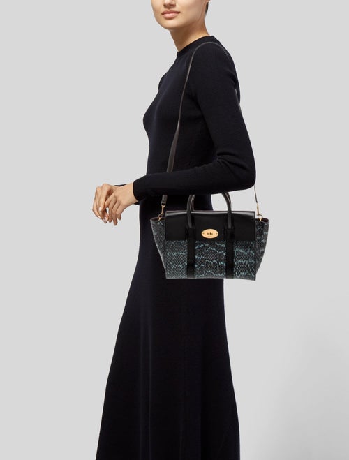 Mulberry Snakeskin Top Handle Bag