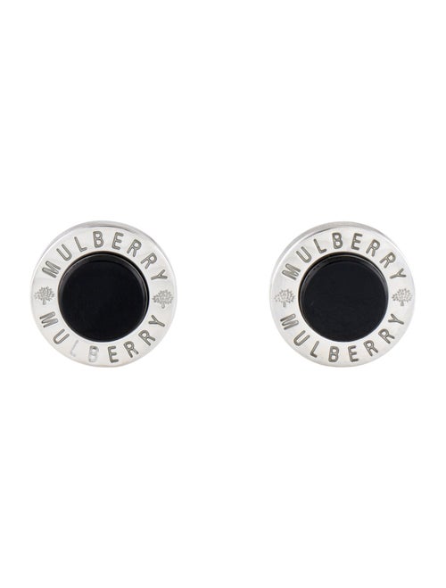 Mulberry Enamel Round Cufflink