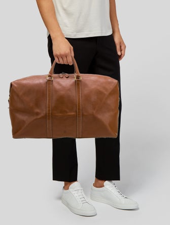 Mulberry Leather Weekender Bag