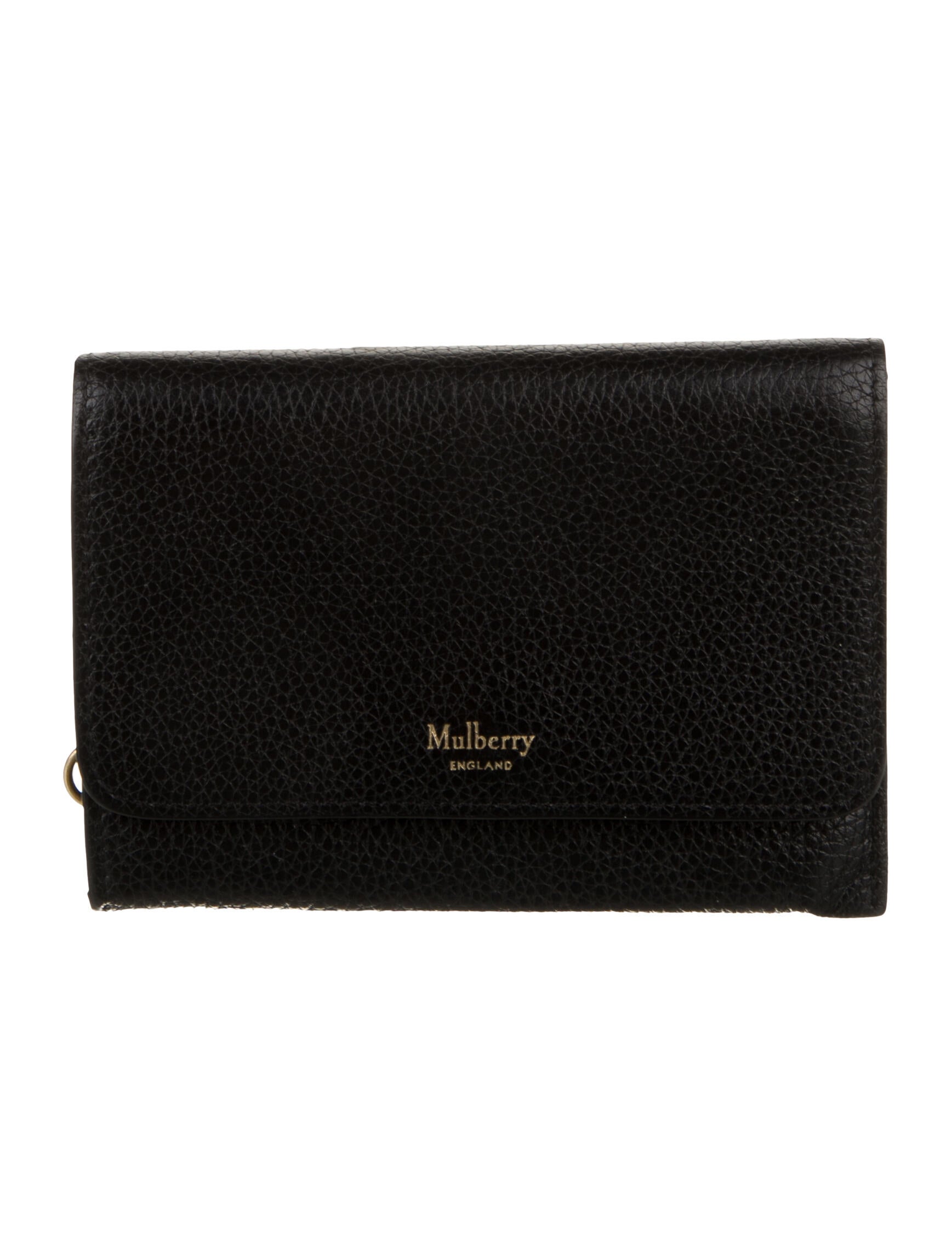Mulberry Leather Trifold Wallet