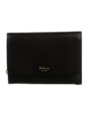 Mulberry Leather Trifold Wallet