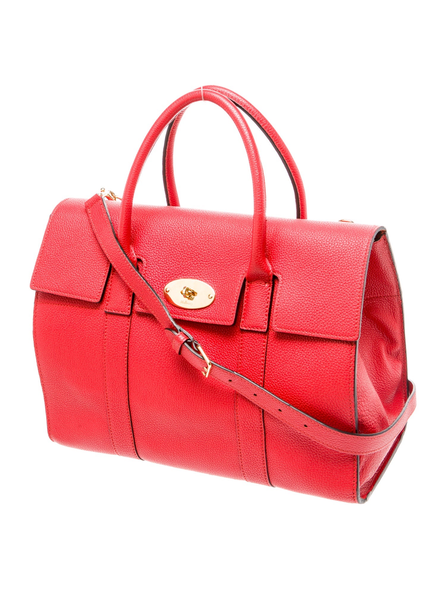 Mulberry Leather Top Handle Bag