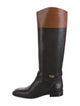 Mulberry Leather Leather Trim Embellishment Riding Boots