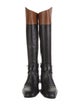 Mulberry Leather Leather Trim Embellishment Riding Boots