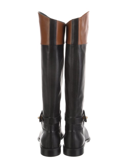 Mulberry Leather Leather Trim Embellishment Riding Boots