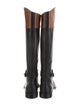 Mulberry Leather Leather Trim Embellishment Riding Boots