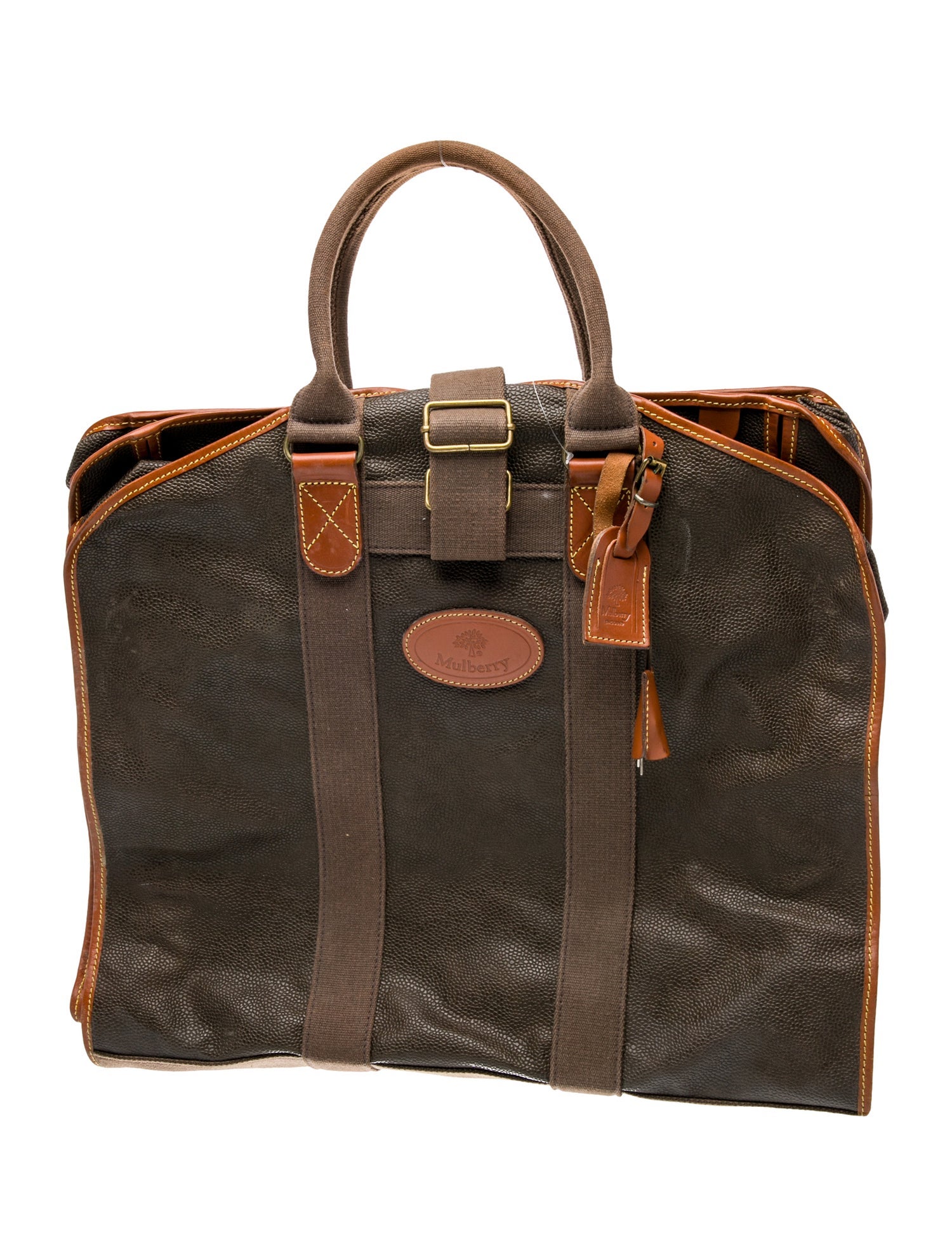 Mulberry Leather Weekender Bag