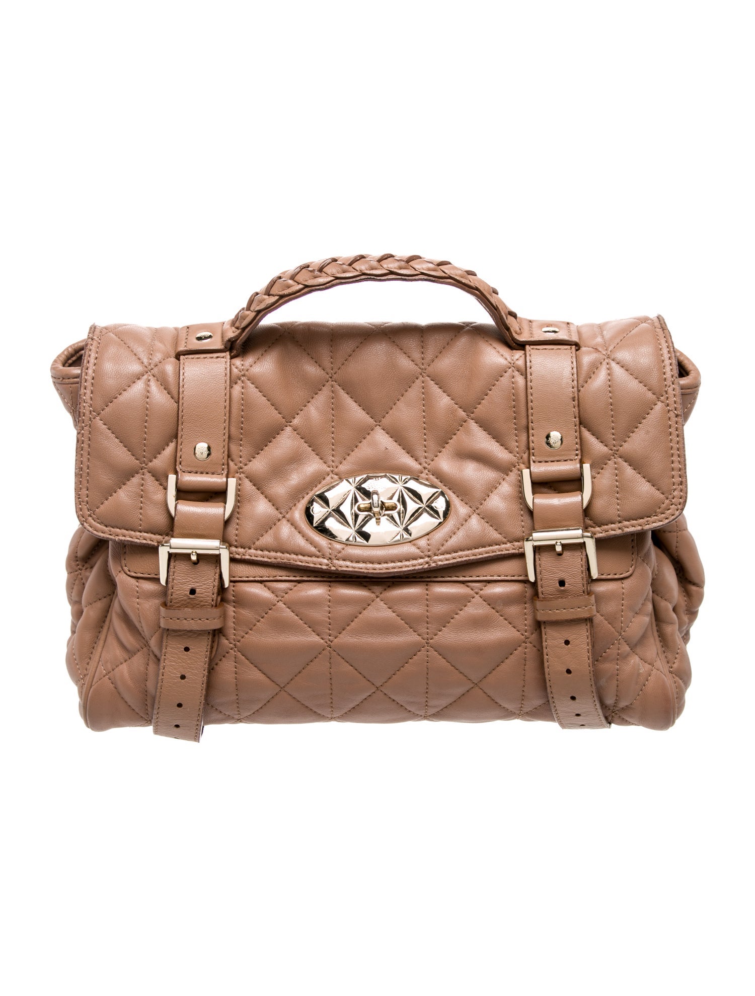 Mulberry Leather Top Handle Bag