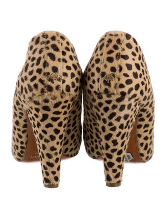 Mulberry Ponyhair Animal Print Pumps