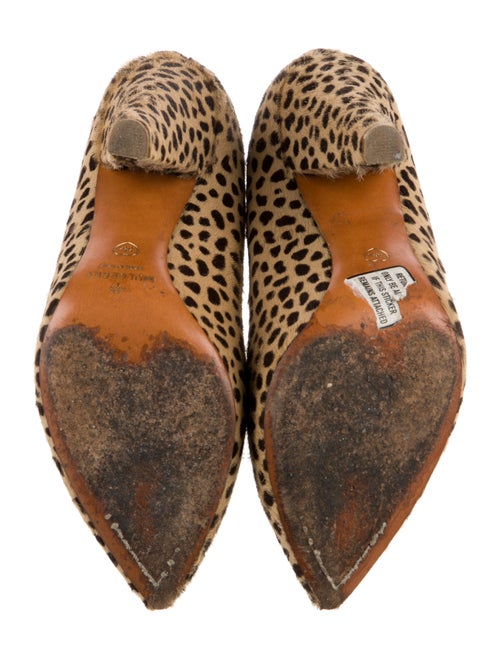 Mulberry Ponyhair Animal Print Pumps
