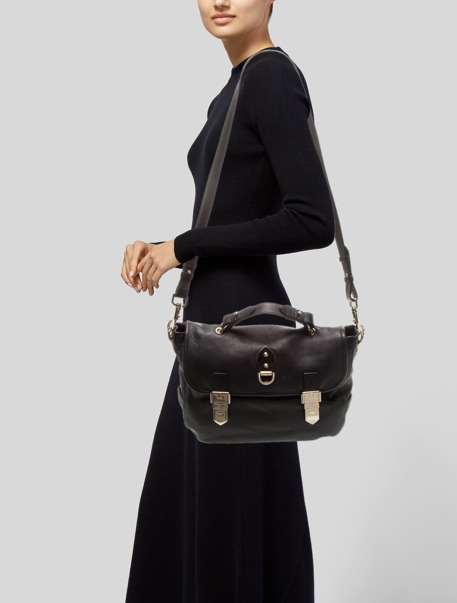 Mulberry Leather Top Handle Bag