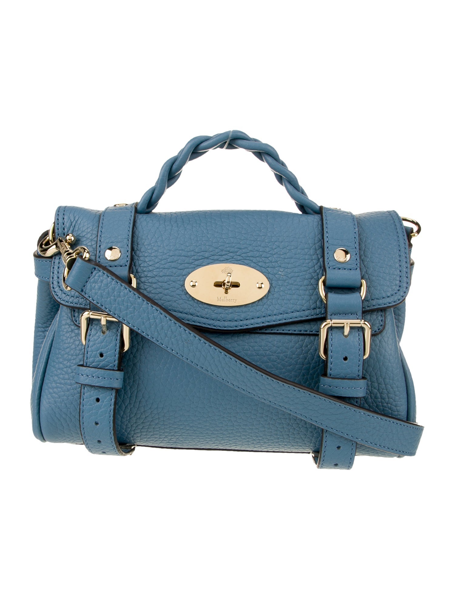 Mulberry Leather Top Handle Bag