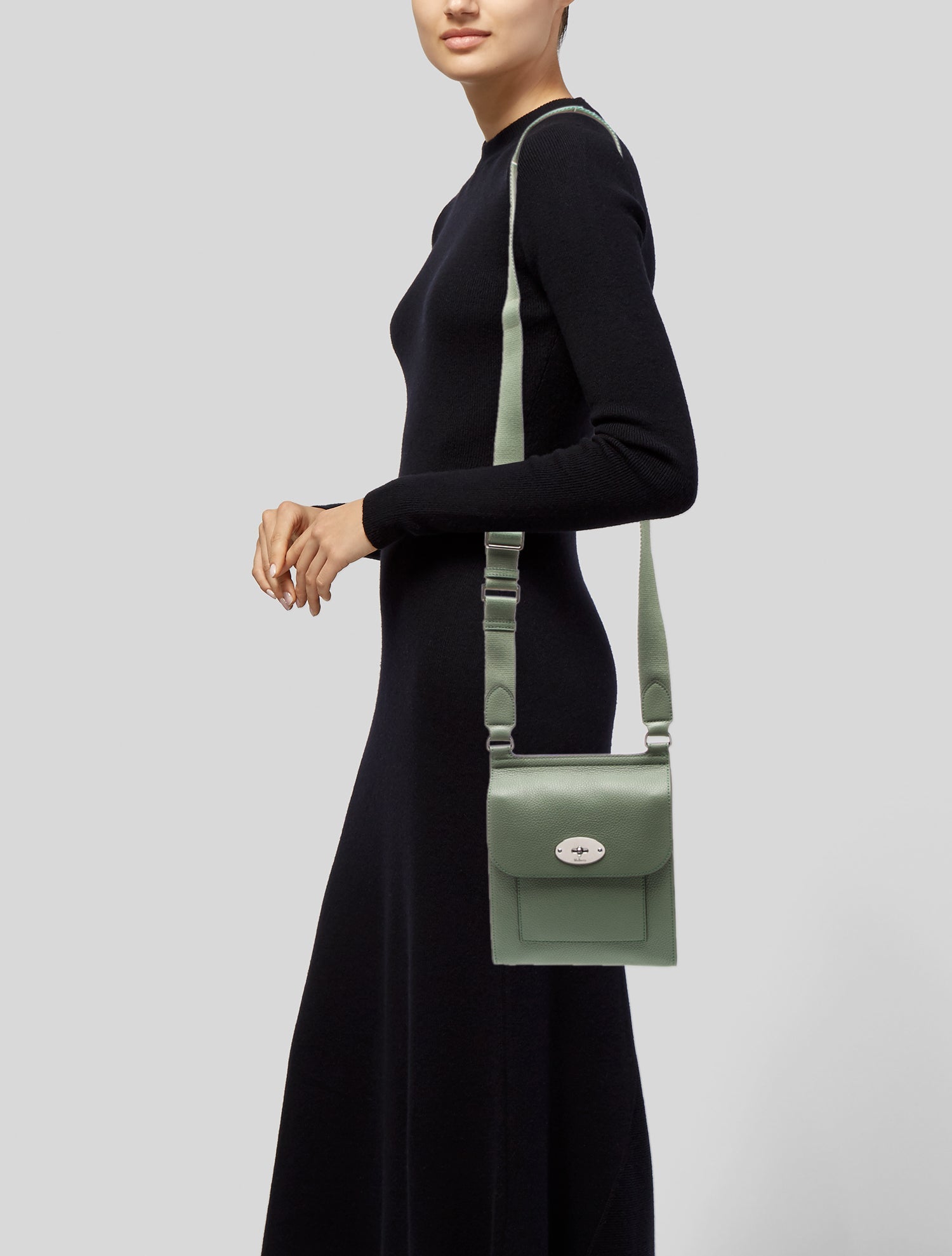 Mulberry Leather Crossbody Bag