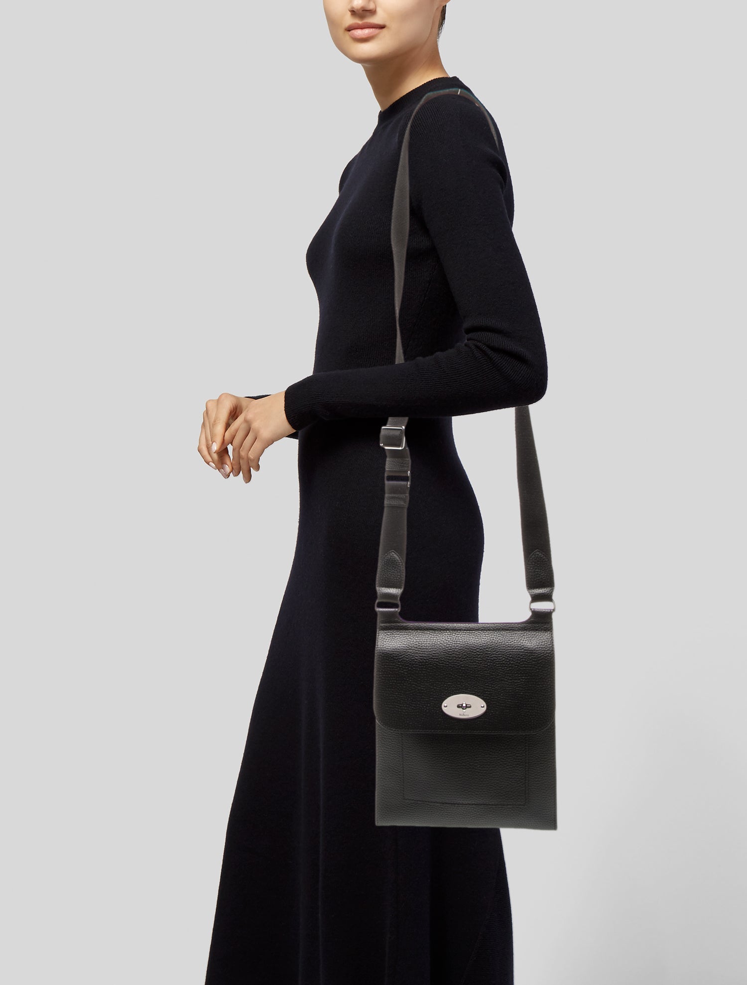 Mulberry Leather Messenger Bag